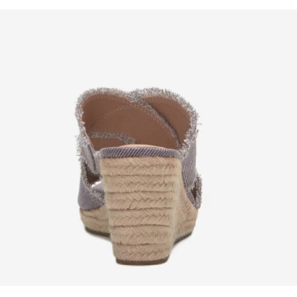 Lucky Brand Madgie Wedge Sandal Purple Size 8.5 - Picture 3 of 7